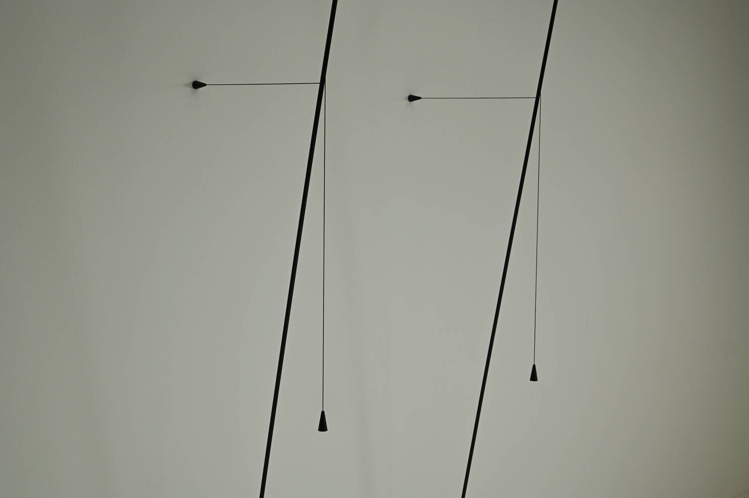 Set of 2 floor/ wall lamps by Bjart Veenendaal, 1980s The Netherlands.