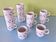 Set of 12 Postmodern Memphis cups by Royal Mosa Maastricht, The Netherlands