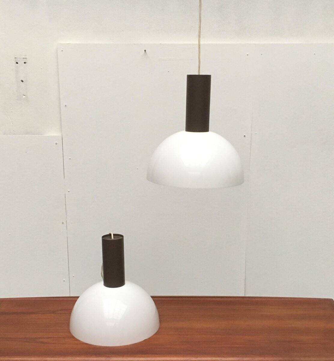 Mid-century pendant lamps by Beisl Leuchten, set of 2