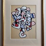 Screenprint after Jean Dubuffet, 1970s, gilded frame under glass, 24 x 31 cm