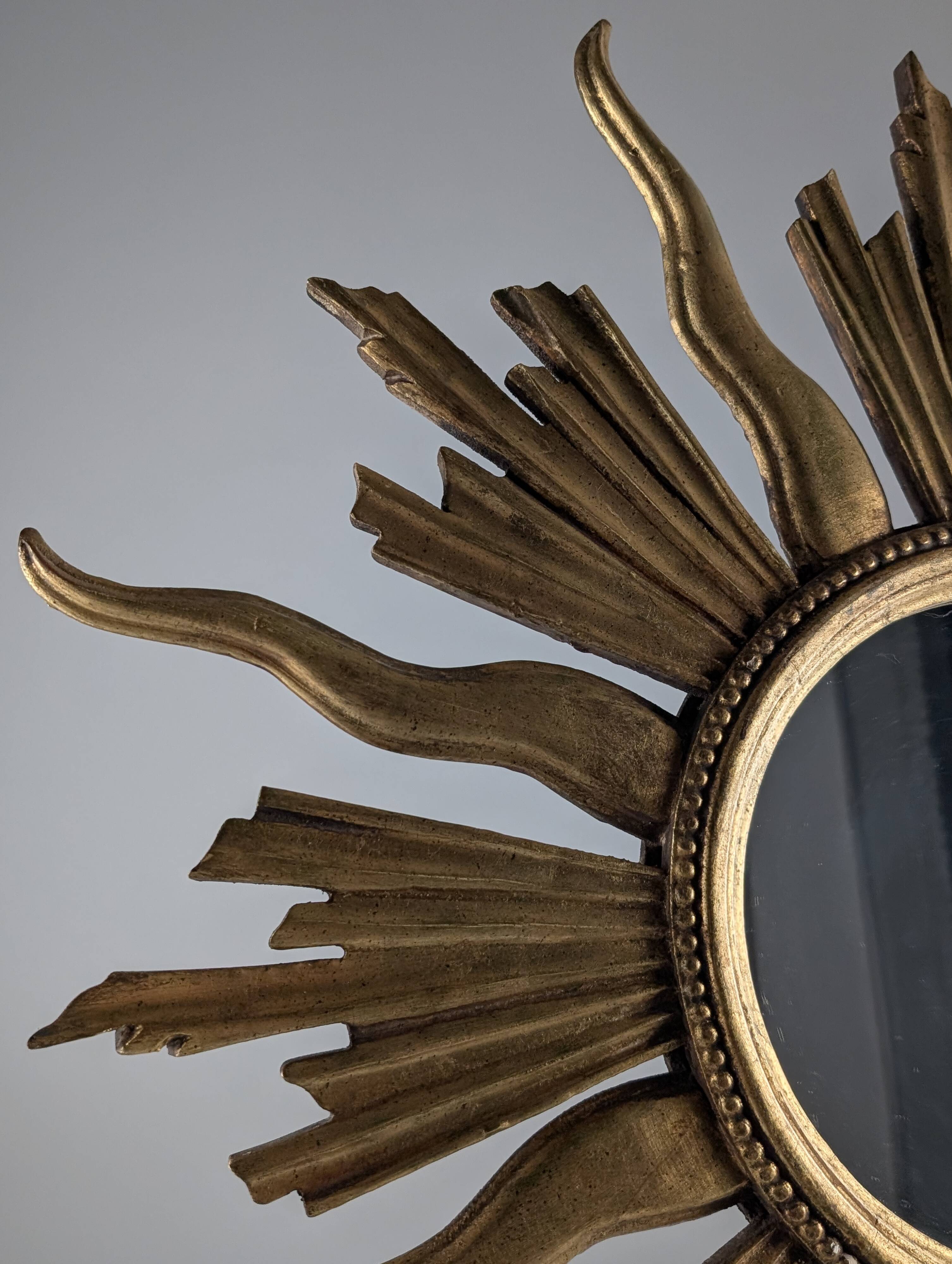 Giltwood Sunburst Mirror, 1960s