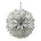 Spectacular Murano glass flower chandelier by Venini for VeArt, Italy 1970s