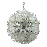Spectacular Murano glass flower chandelier by Venini for VeArt, Italy 1970s