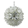 Spectacular Murano glass flower chandelier by Venini for VeArt, Italy 1970s