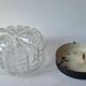 Cast glass ceiling lamp