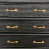 Vintage rattan chest of drawers