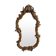 Miroir en stuc doré rocaille époque XIXème 110cm