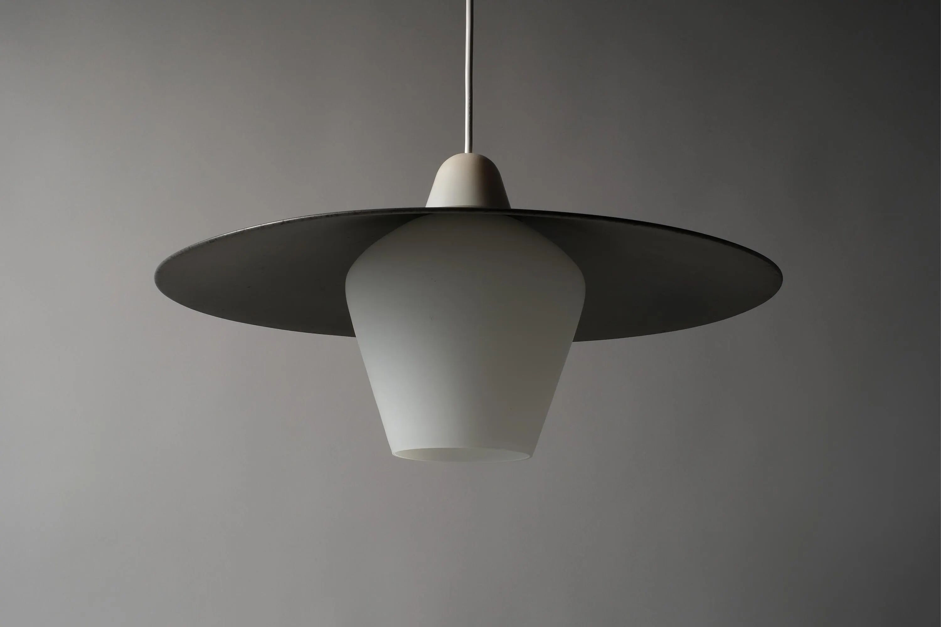 Modern Mid-Century Pendant Lamp Flying Saucer, Space Age Design from the 1960s
