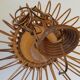 1950s rattan hanging lamp