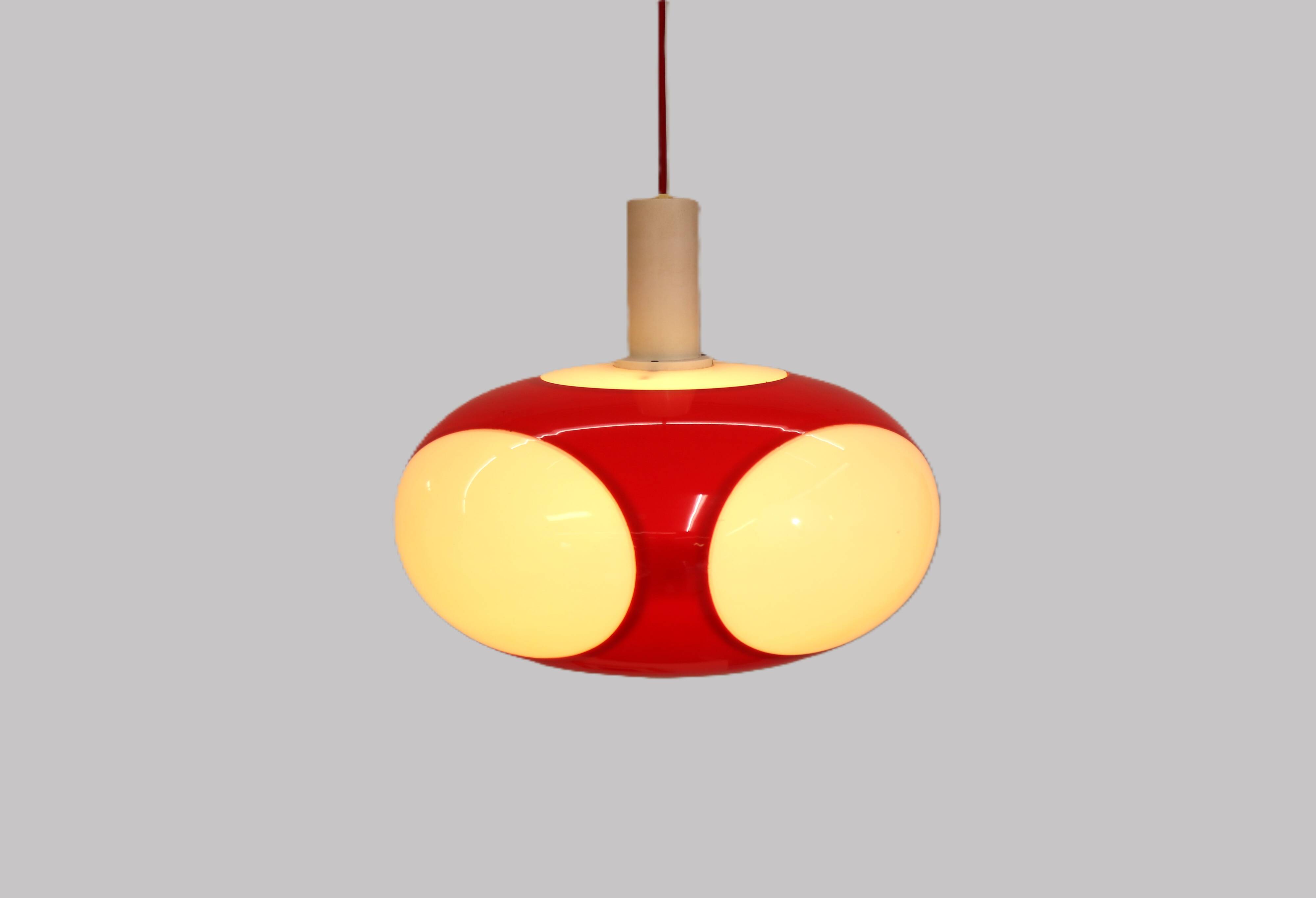 Space age bug eye UFO lamp *** Massive Belgium *** rare / white colour ***