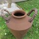 Terracotta flower pot, rattan handles 30s 40s