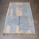 Tapis en laine naturelle fait main traditionnelle taille 1.4/2.6 m
