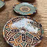 Lot de 8 assiettes argile de Fès