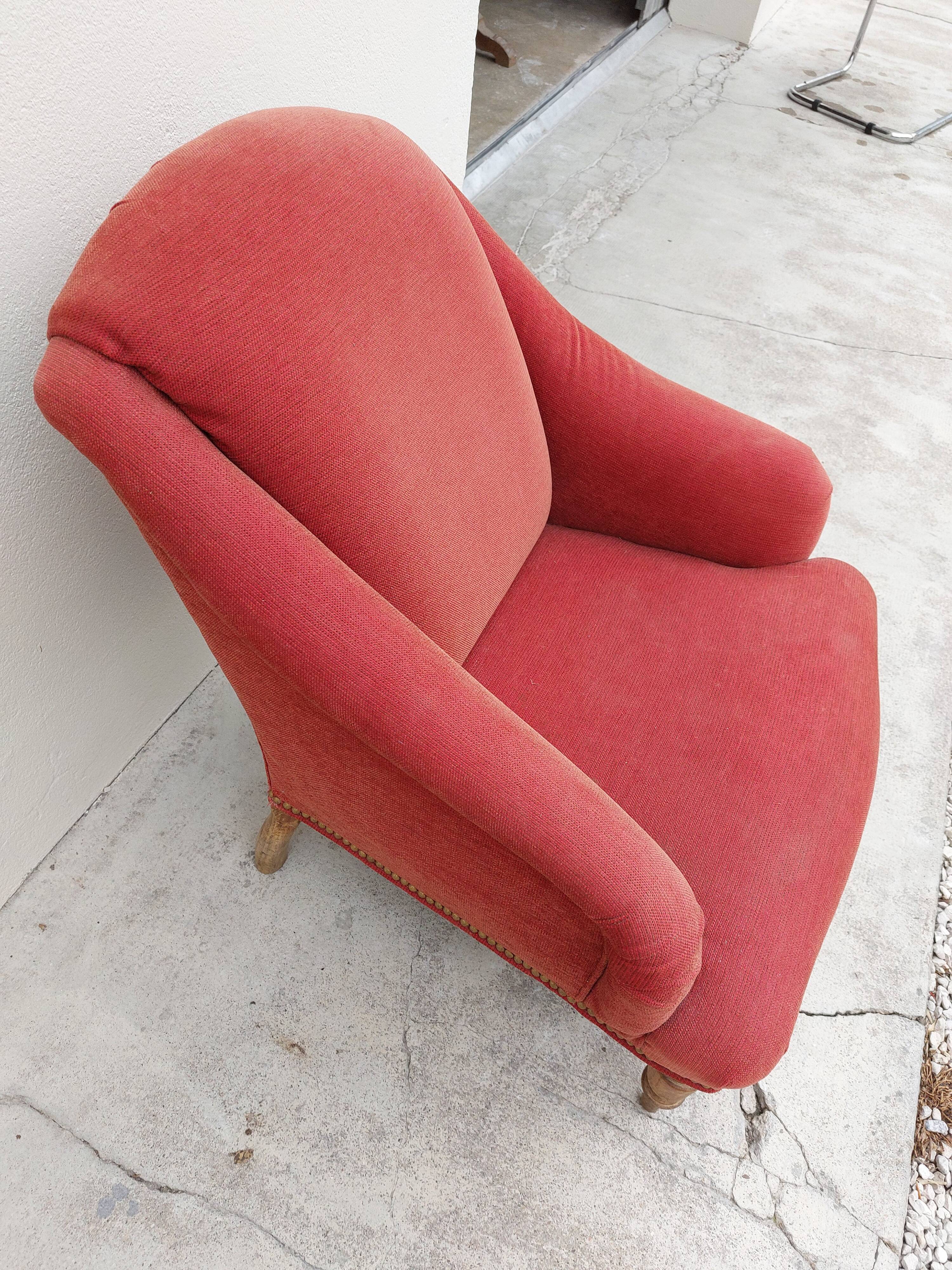 Napoleon III style toad armchair