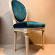 Louis XVI medallion chair, solid beech, unique traditional piece.