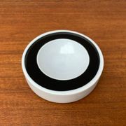 Postmodern glass bowl from mid-century Italy by Alessandro Pianon for Vistosi, 1960s.