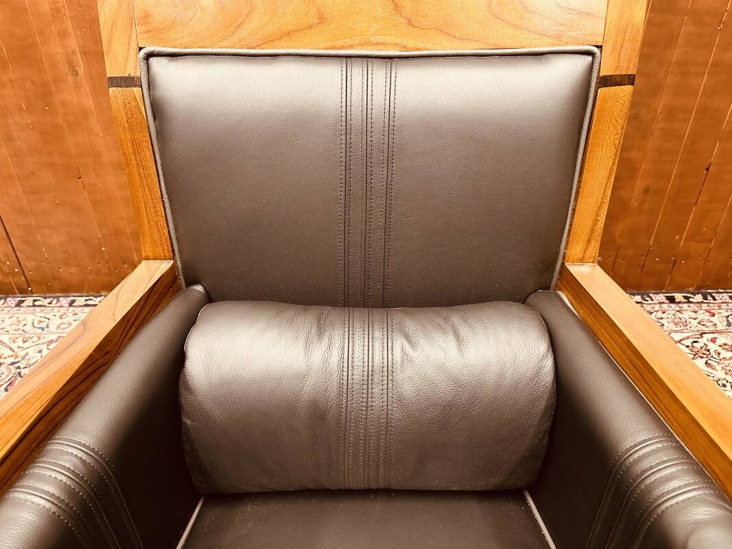 Classic Art Deco Armchair Black High