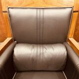 Classic Art Deco Armchair Black High