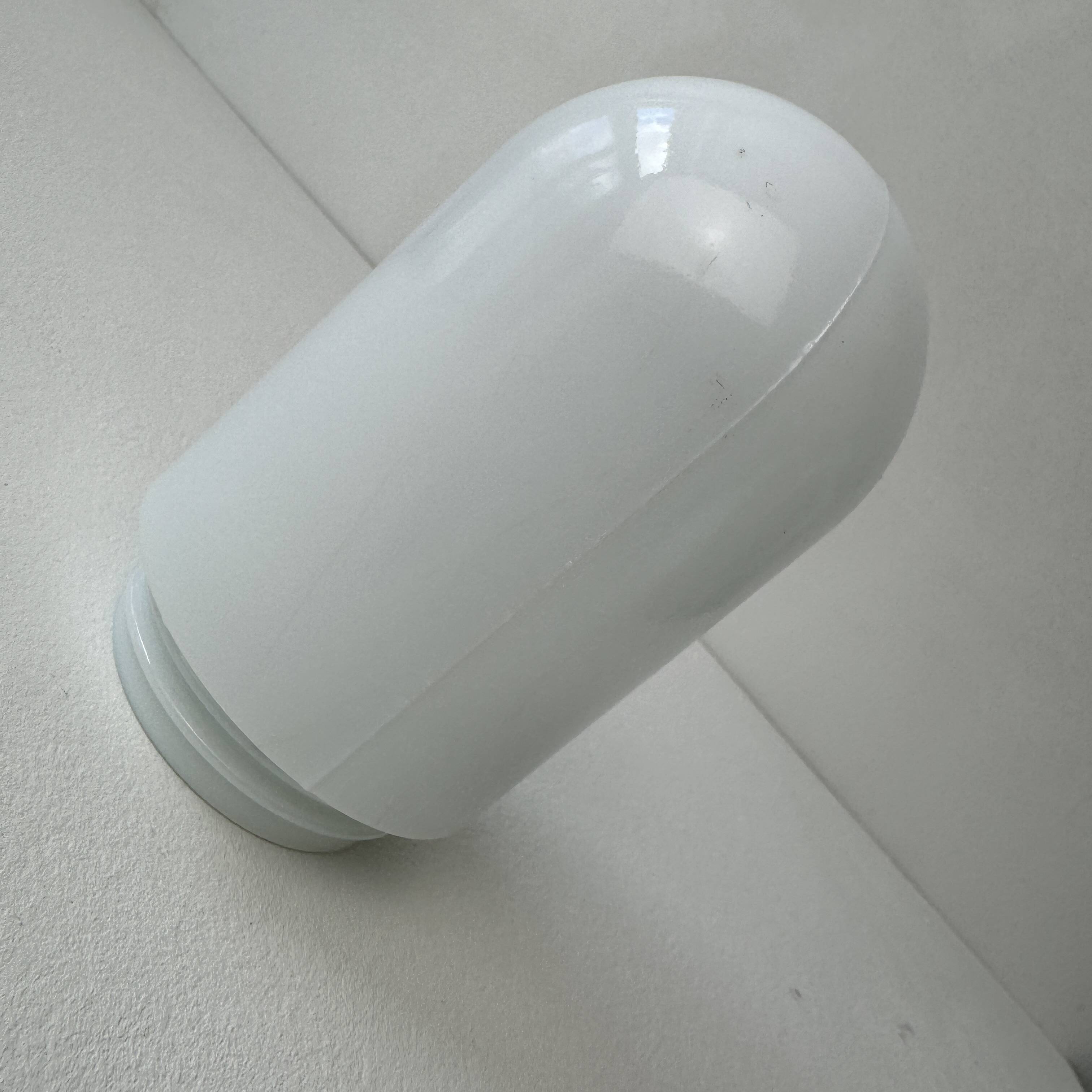 Vintage "block" applied light in opaline