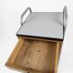 Meuble de bureau médical ETS Hordoir en chêne des années 60