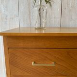 Chest of drawers with compass feet