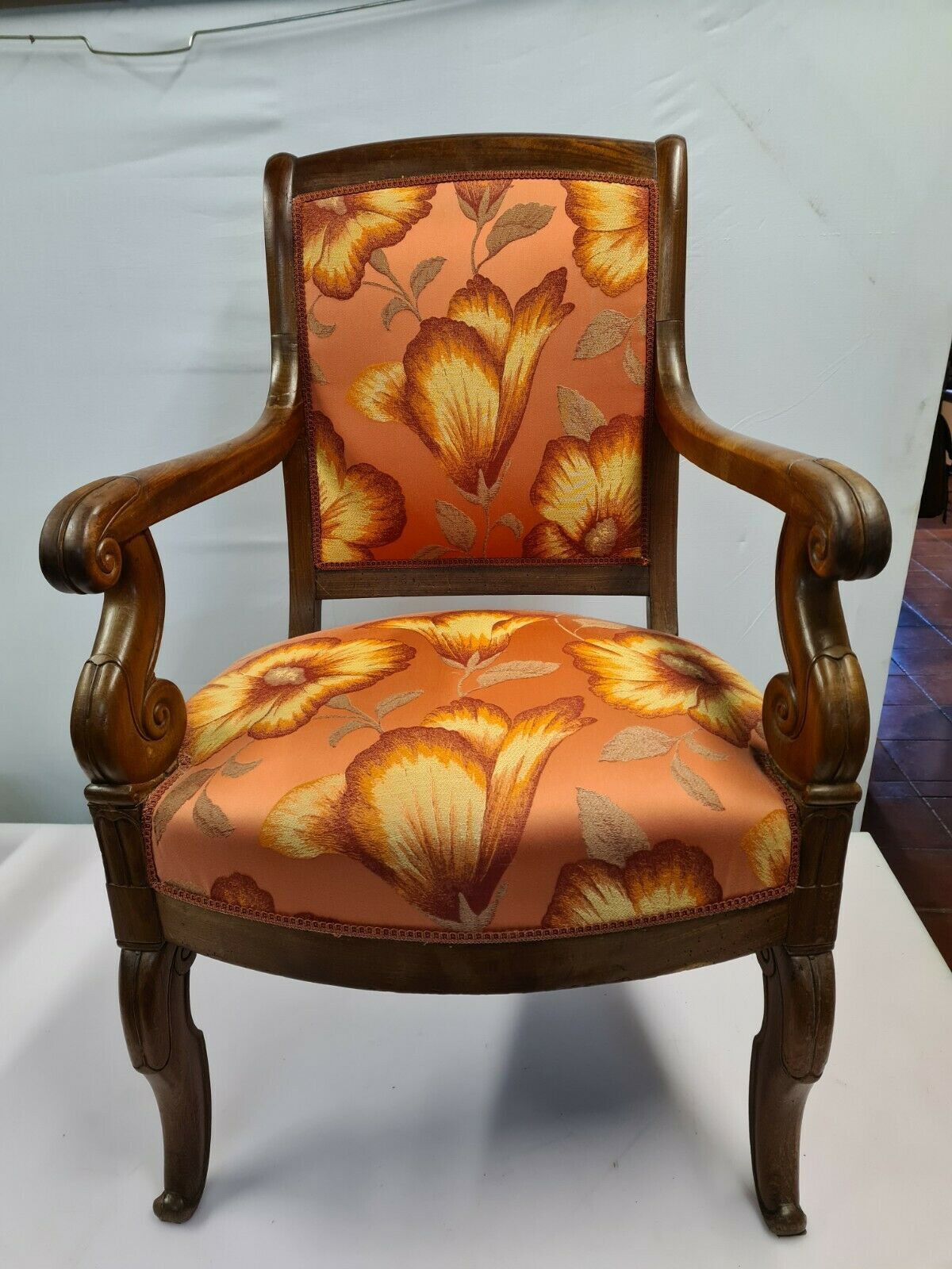 Mahogany armchair