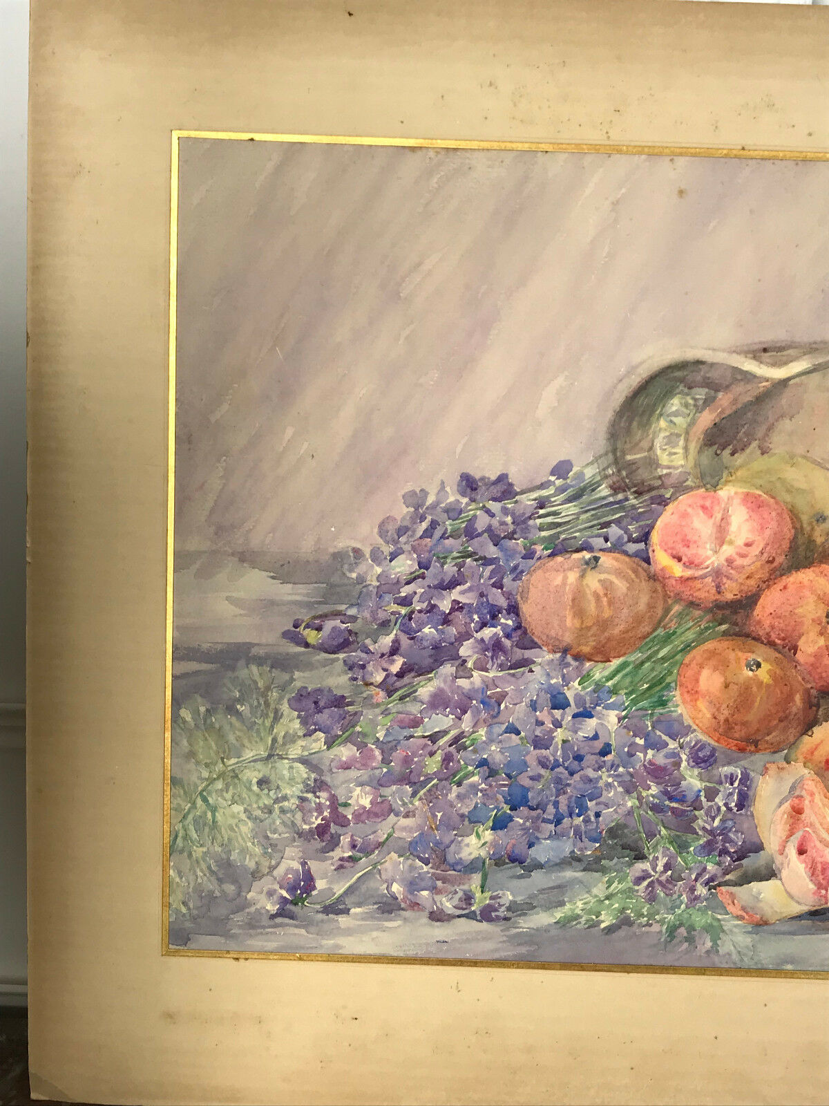 Aquarelle des années 1900 signé A. Bassée