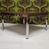 1970s vintage chrome coffee table.