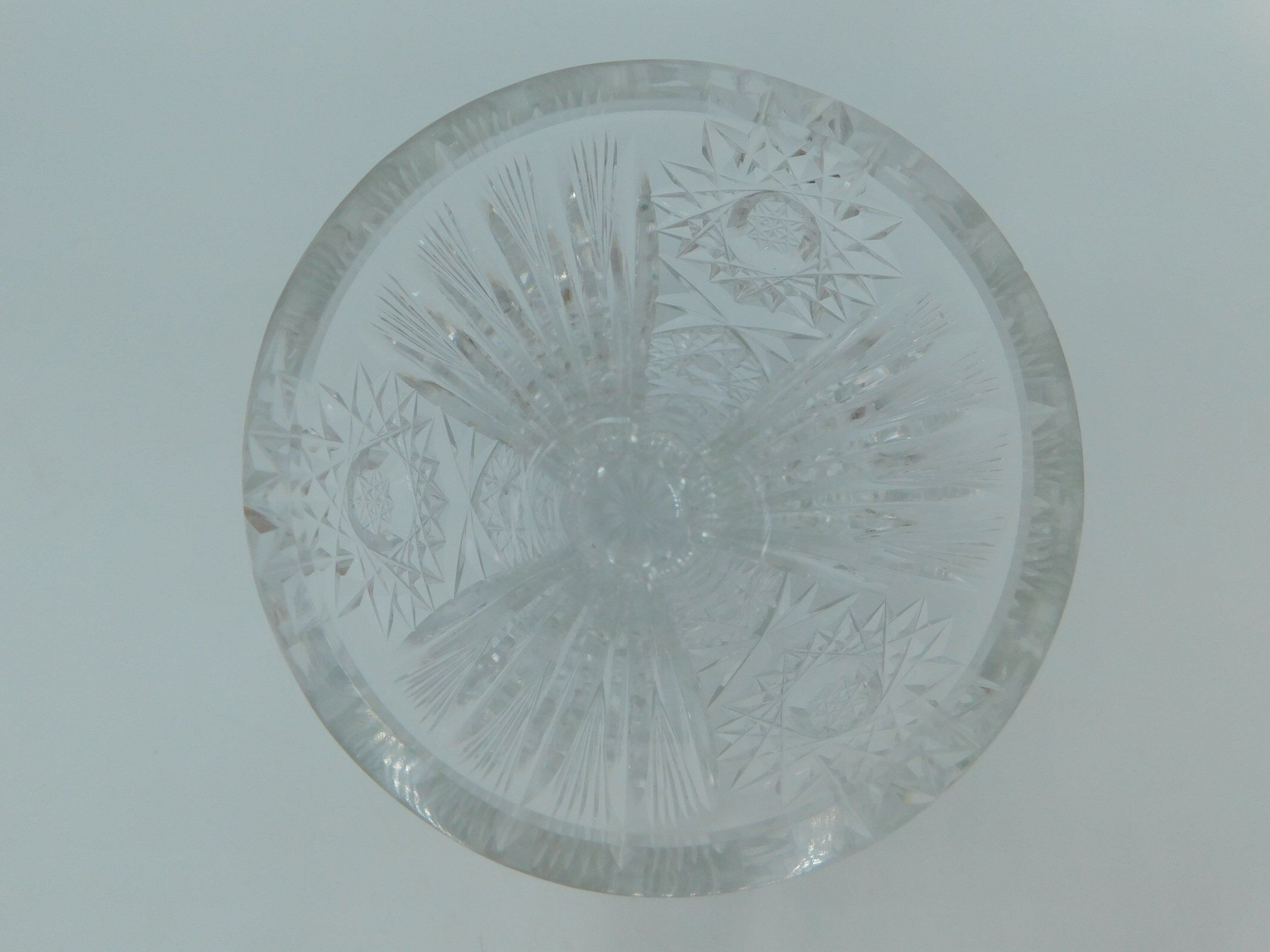 Vintage vase in cut crystal