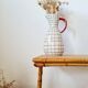 Vintage rattan and bamboo side table – 1960s Riviera style -