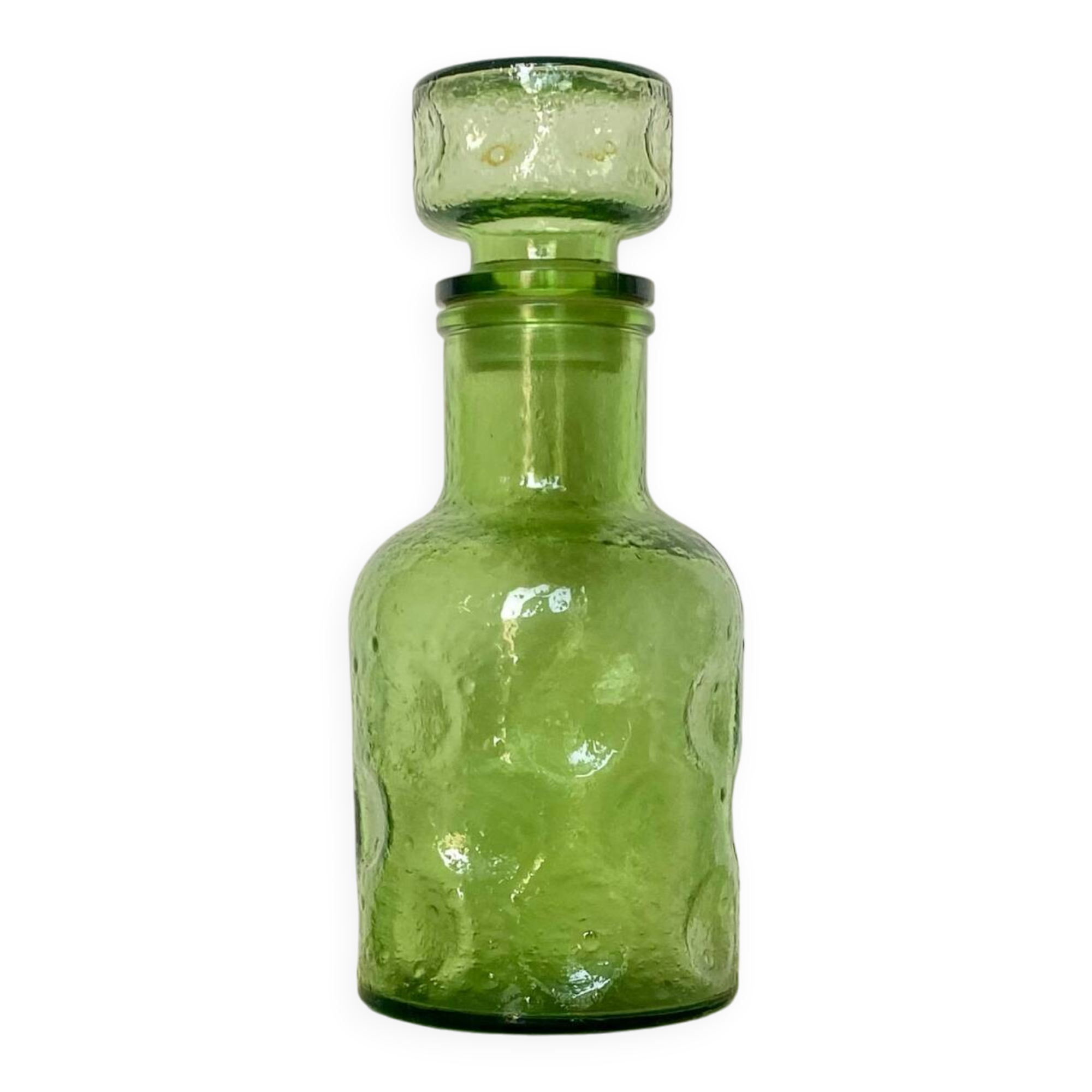 Frosted glass carafe bottle