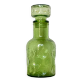 Frosted glass carafe bottle