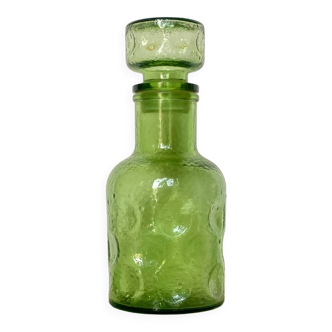 Frosted glass carafe bottle