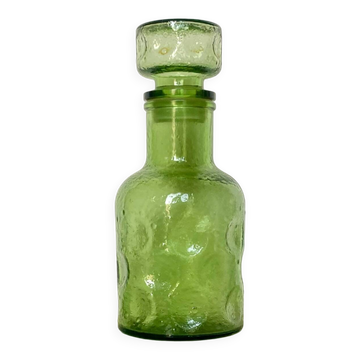 Frosted glass carafe bottle