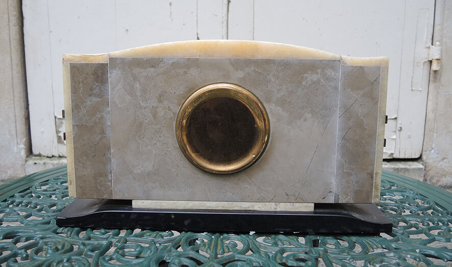 Clock art deco marble bayard