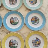 Nursery rhyme dessert plates