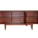 Scandinavian teak sideboard with 3 doors from the 1960s.