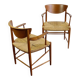 Pair of teak armchairs model 317 by Peter Hvidt for Soborg Mobler Denmark