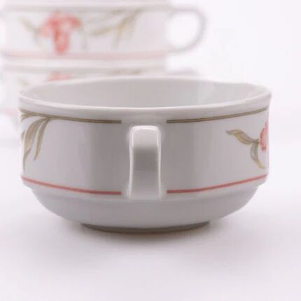 7 bowls with 2 handles in Bauscher Weiden porcelain