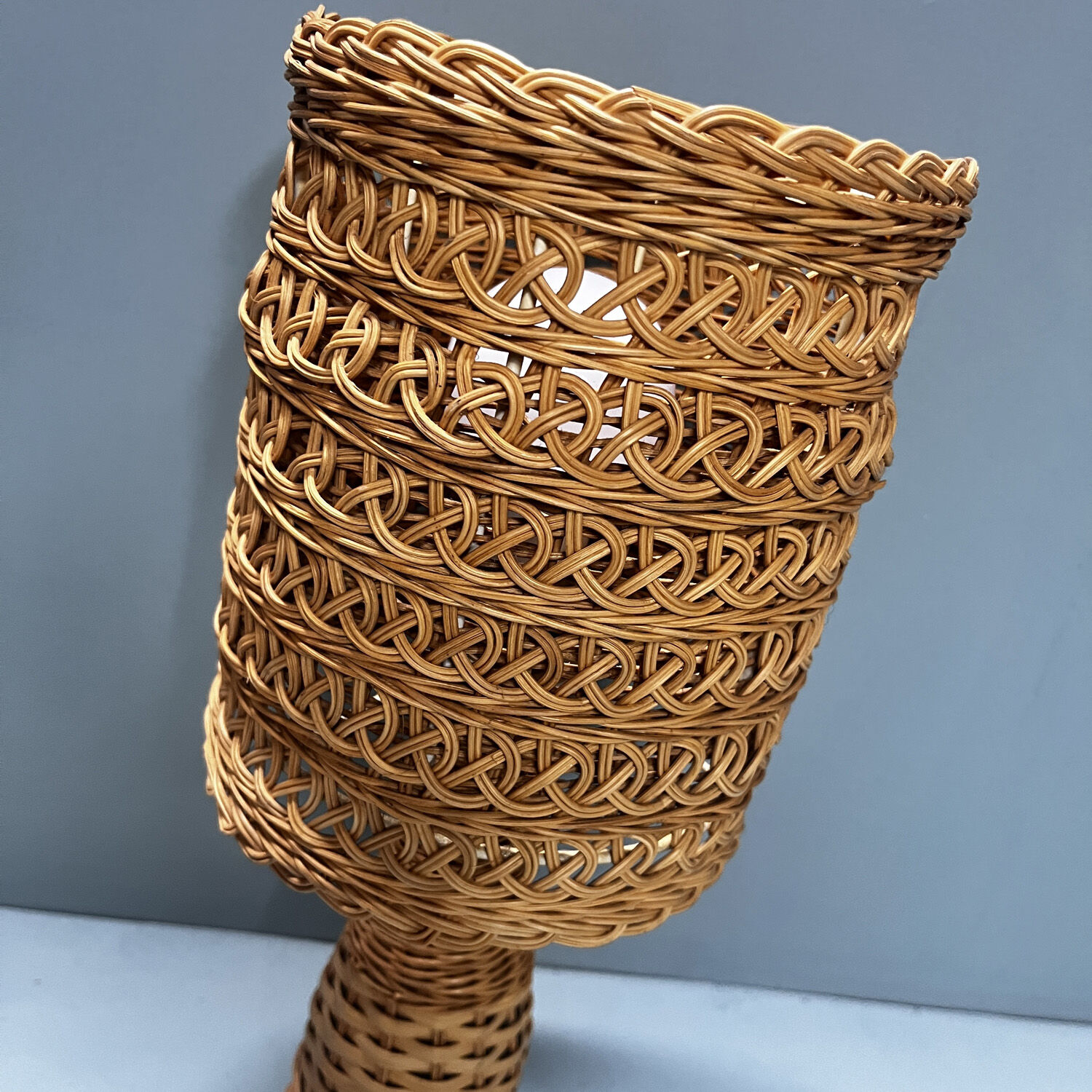 Wicker lamp from the 60s
