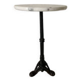 Marble bistro pedestal table, plant holder