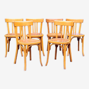 6 chaises Baumann n°43 années 50