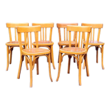 6 Baumann chairs n°43 50s