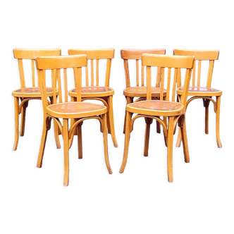 6 chaises Baumann n°43 années 50