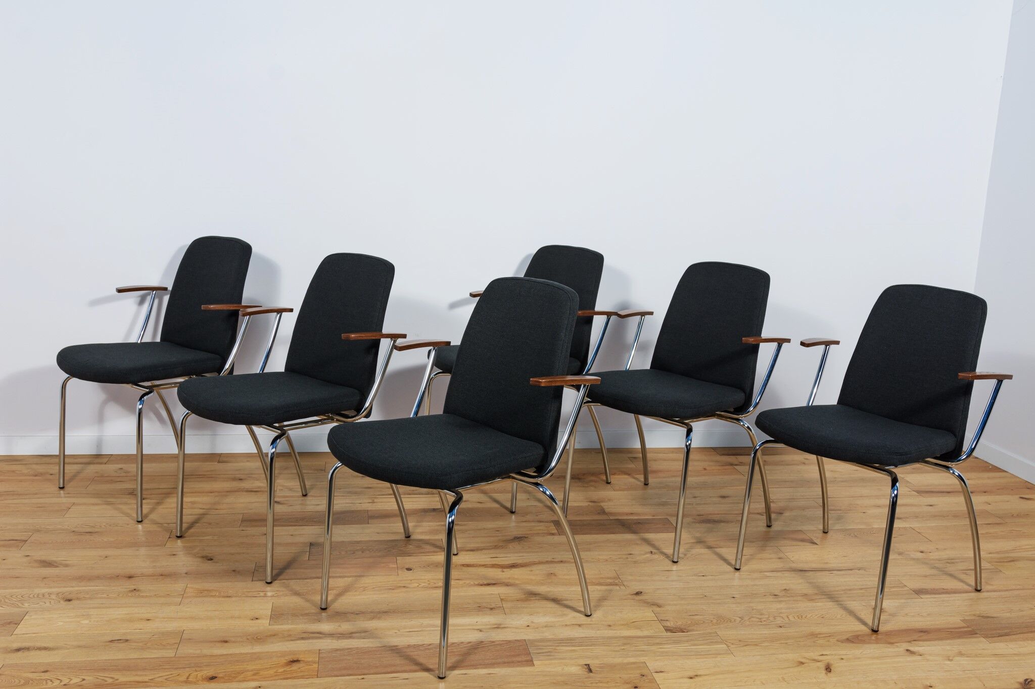 Danish Conference Armchairs, Cube Design, 2010s, Set of 6