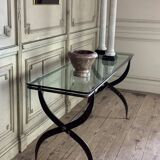 Wrought iron workshop table from around 1900