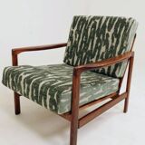 Vintage Armchair Green Cushions Classic Design