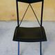 Chair by Cattelan Italia folding vintage leather and metal