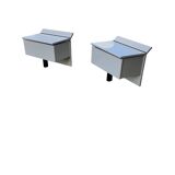 2 B&B Italia bedside tables / night stands