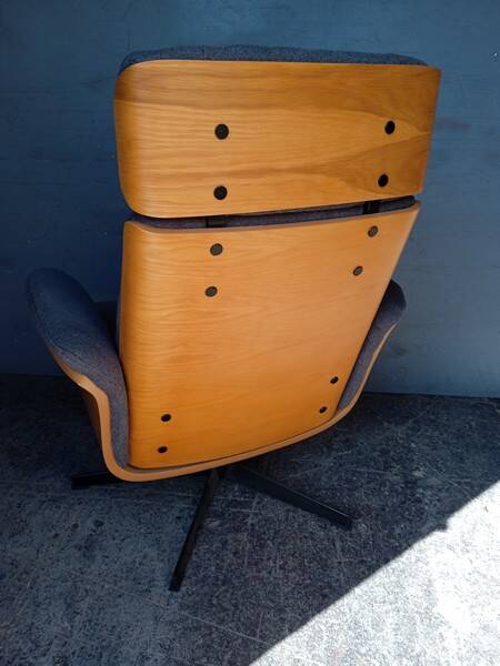 1970 style rotating designer armchair